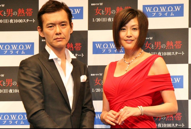 WOWOW連続ドラマW新作「女と男の熱帯」試写＆舞台挨拶20130110、藤原紀香、渡部篤郎