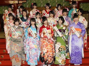 AKB新成人メンバー晴れ着撮影会の模様