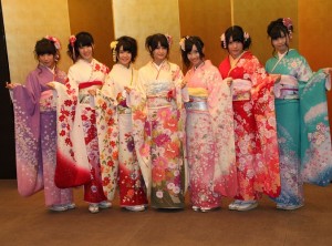 新成人となり華やかな晴れ着を披露したSKE48メンバー