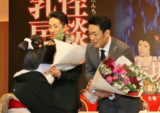 中村勘九郎襲名記念「赤坂大歌舞伎」製作発表20120121、中村勘九郎、中村七之助