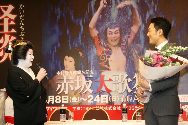 中村勘九郎襲名記念「赤坂大歌舞伎」製作発表20120121、中村勘九郎