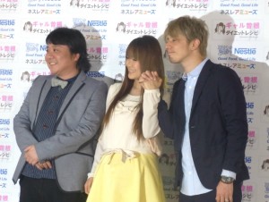 「ギャル曽根レシピ」公開収録イベント、（左から）我が家・杉山裕之、ギャル曽根、夫・名城ラリータさん