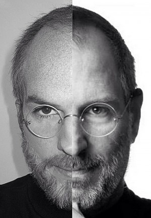 すごすぎる！アシュトン・カッチャー（左）とスティーブ・ジョブズ（右）