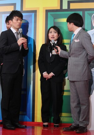 「R-1ぐらんぷり 2013」決勝進出者発表会見　雨上がり決死隊とキンタロー。