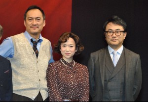 三谷幸喜演出舞台「ホロヴィッツとの対話」囲み取材、渡辺謙、和久井映見、三谷幸喜