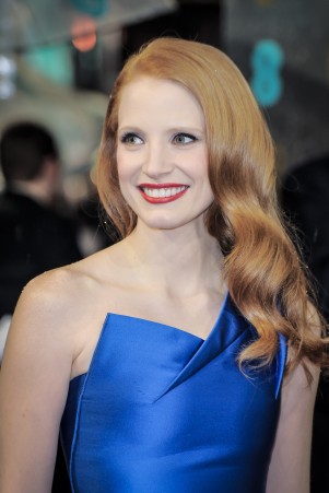 ＜2013英国アカデミー賞・レッドカーペット＞ジェシカ・チャステイン