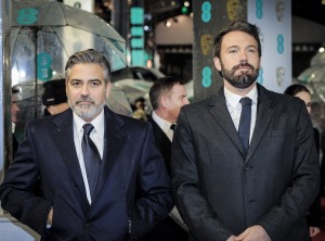 ＜2013英国アカデミー賞・レッドカーペット＞ジョージ・クルーニー、ベン・アフレック
