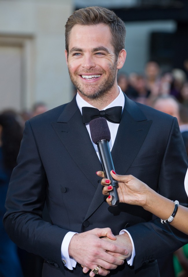 ［第85回アカデミー賞］レッドカーペット、Chris Pine、クリス・パイン