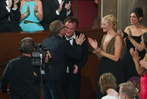 クリストフ・ヴァルツ（左）、クエンティン・タランティーノ（右）