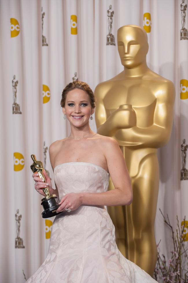 ［第85回アカデミー賞］プレスルーム　Jennifer Lawrence　ジェニファー・ローレンス
