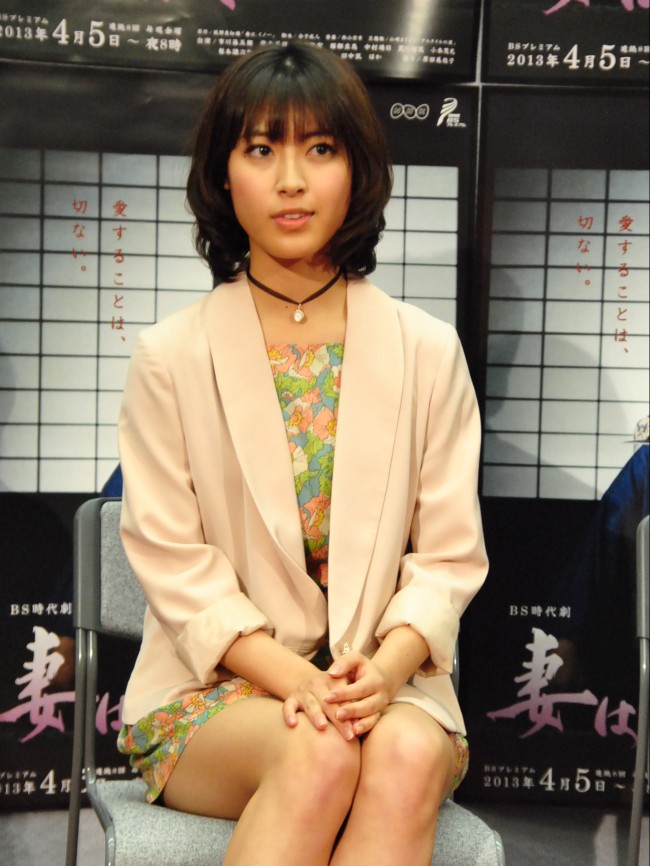 NHKBSプレミアム「BS時代劇 妻は、くノ一」完成試写会20130312、瀧本美織