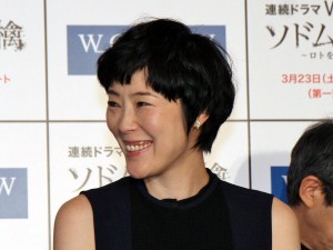 「ソドムの林檎～ロトを殺した娘たち」制作発表記者会見に登壇した、寺島しのぶ