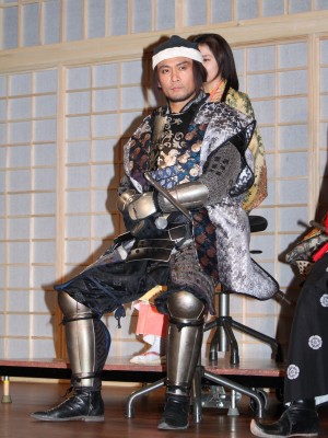 大型時代劇「女信長」記者発表に出席した、内野聖陽