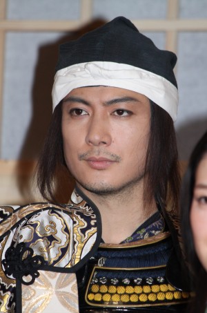 大型時代劇「女信長」記者発表に出席した、玉山鉄二