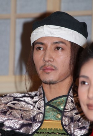 大型時代劇「女信長」記者発表に出席した、藤木直人