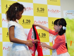 「ハッシュパピー　～バスタブ島の少女～」試写会に登場したクヮヴェンジャネ・ウォレスと芦田愛菜