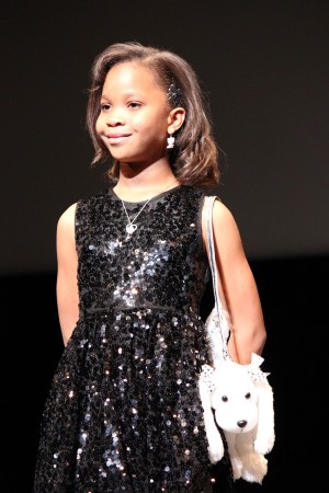 「ハッシュパピー　～バスタブ島の少女～」舞台挨拶に登壇したクヮヴェンジャネ・ウォレス