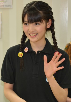 ハロプロショッププレオープンに来店した道重さゆみ