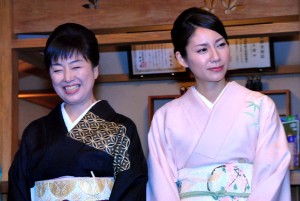 かたせ梨乃、松下奈緒、『鴨、京都へ行く。～老舗旅館の女将日記～』制作発表会見