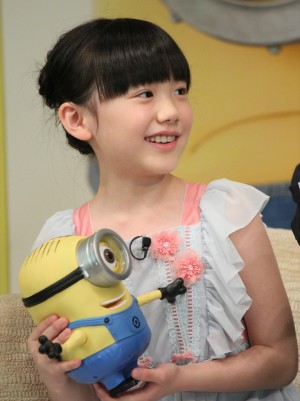 『怪盗グルーのミニオン危機一発』吹替えキャスト発表会見に登場した芦田愛菜