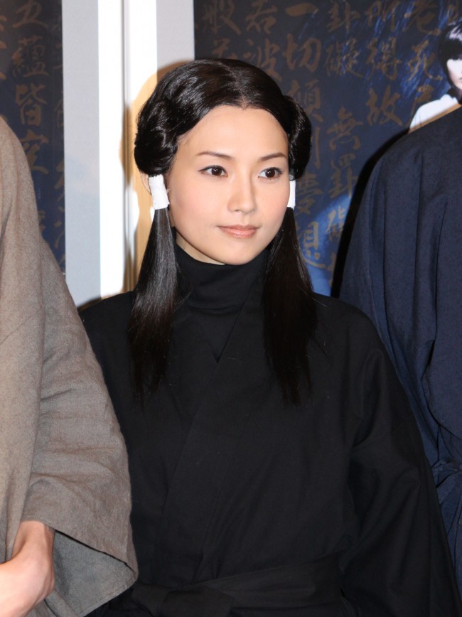 舞台版「耳なし芳一」囲み＆公開稽古20130411、安倍なつみ