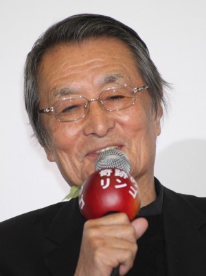 『奇跡のリンゴ』完成報告会見に登場した山崎努