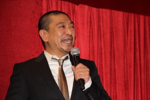 松本人志監督最新作『R100』製作報告会見に登場した松本人志監督