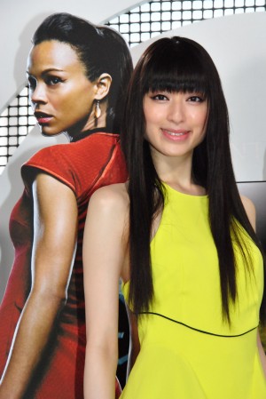 『スター・トレック イントゥ・ダークネス』公開アフレコイベントに登場した栗山千明