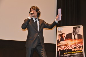 『トランスポーター ザ・シリーズ』吹替版プレミア試写会に登壇した藤原啓治