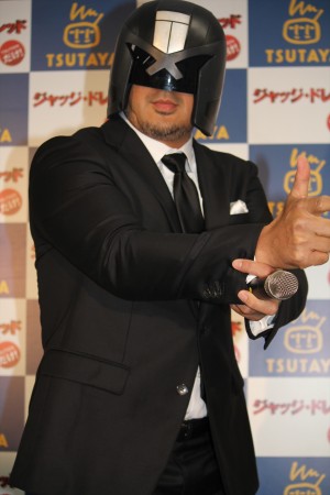 『ジャッジ・ドレッド』Blu-ray＆DVD発売記念イベントに登場した高田延彦