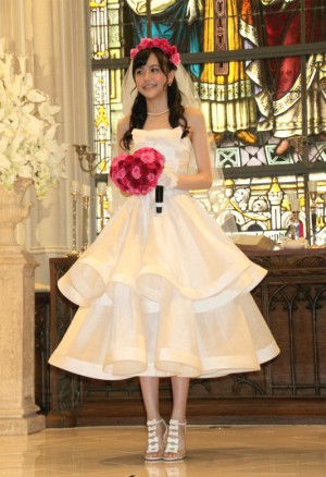 ゼクシィ6代目CMガールの松井愛莉、『ゼクシィ』新CM発表会にて