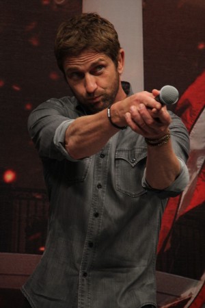 『エンド・オブ・ホワイトハウス』来日記者会見に登場したジェラルド・バトラー