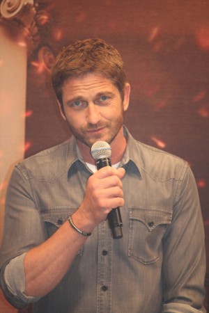 『エンド・オブ・ホワイトハウス』来日記者会見に登場したジェラルド・バトラー