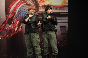   『エンド・オブ・ホワイトハウス』来日記者会見に登場したハリセンボンの近藤春菜、箕輪はるか