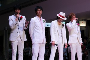 『最上のプロポーズ』完成披露イベントに出席した、向井理、斎藤工、金子ノブアキ、小出恵介