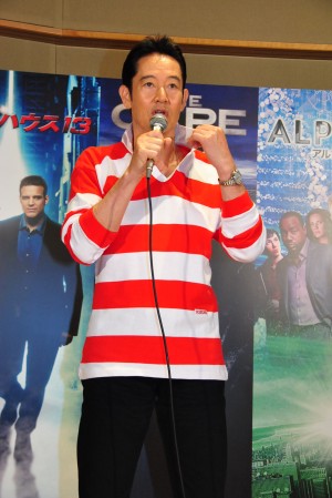 『ユニバーサル 海ドラ怒涛の4連発！ブッとばします！キャンペーン』イベントに出席した、山下真司