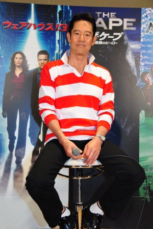 『ユニバーサル 海ドラ怒涛の4連発！ブッとばします！キャンペーン』イベントに出席した、山下真司