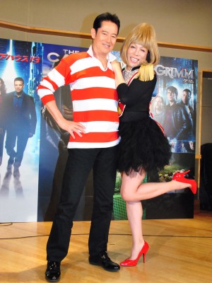 『ユニバーサル 海ドラ怒涛の4連発！ブッとばします！キャンペーン』イベントに出席した、山下真司とKABA.ちゃん