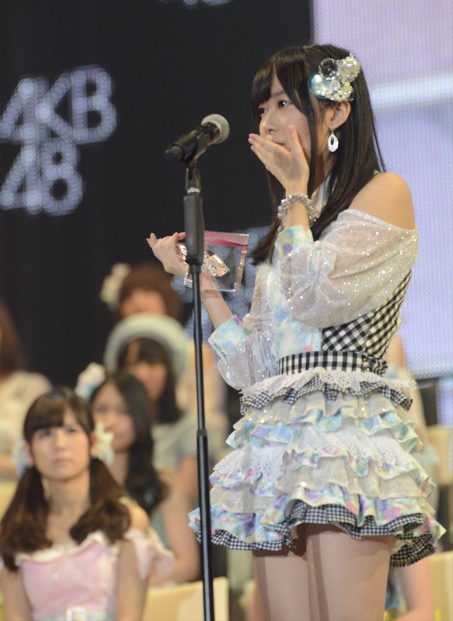＜第5回AKB48選抜総選挙＞開票イベントの模様　1位　指原莉乃（HKT48）150,570票