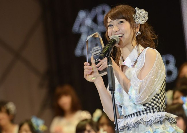 ＜第5回AKB48選抜総選挙＞開票イベントの模様　2位　大島優子（AKB48）136,503票