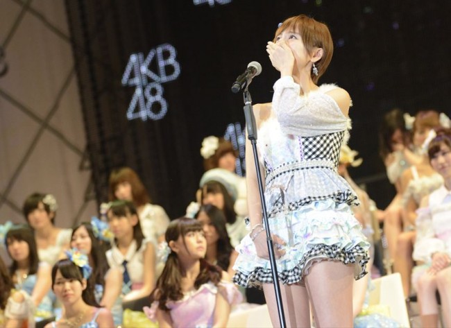 ＜第5回AKB48選抜総選挙＞開票イベントの模様　5位　篠田麻里子（AKB48）92,599票