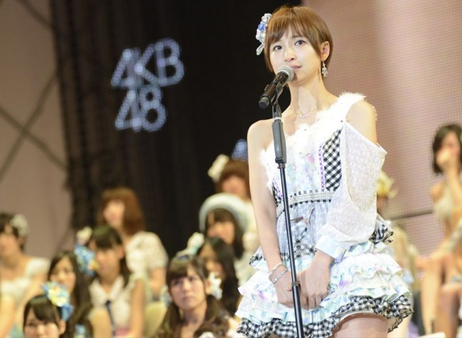 ＜第5回AKB48選抜総選挙＞開票イベントの模様　5位　篠田麻里子（AKB48）92,599票