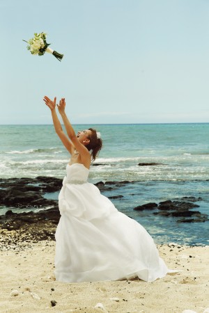 ハワイ島で挙式を行った優木まおみ