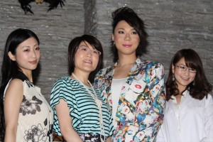 テレビ東京特別番組『みつ星の館』囲み取材会に出席した、壇蜜、光浦靖子、ミッツ・マングローブ、秋元玲奈アナウンサー