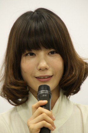 ドラマ『たべるダケ』取材会に出席した、後藤まりこ