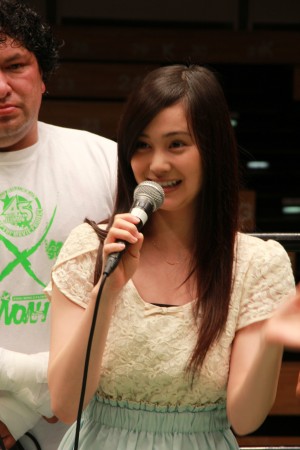 『劇場版銀魂完結篇』×『劇場版トリコ』公開記念スペシャルタッグマッチ会見イベント（ジャンプ連載企画「ジャン魂G！」のマスコットガールを務める市道真央）