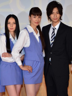 ベッキー、江角マキコ、三浦翔平、『ショムニ2013』制作発表会見にて