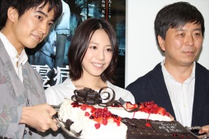 大和田健介、夏帆、鶴田法男監督、『悪霊病棟』合同取材にて