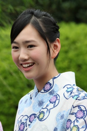 末永真唯、「X21」七夕撮影会にて