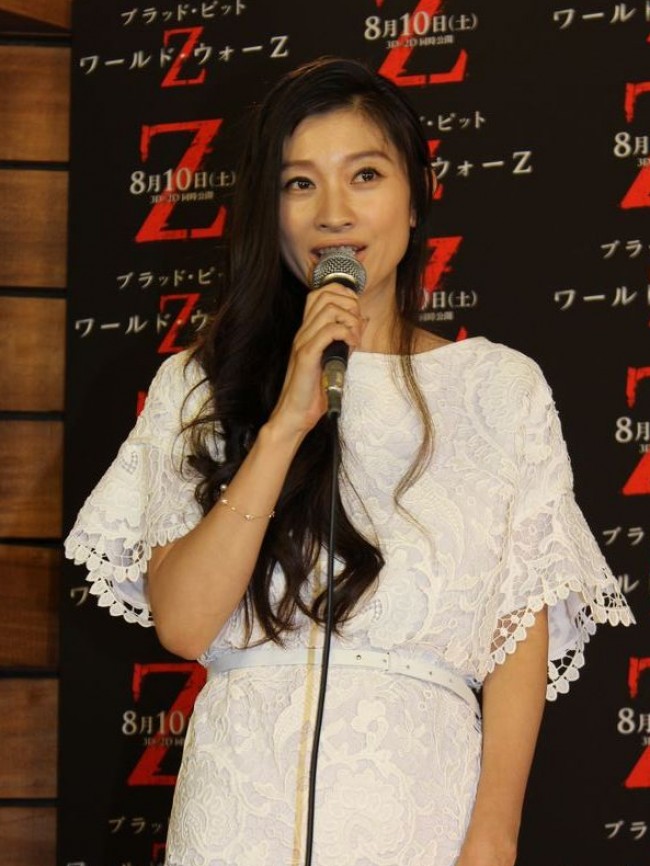 『ワールド・ウォー Z』声優発表会に登場した篠原涼子